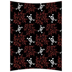 Red Skulls Back Support Cushion by Sparkle