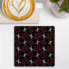 Red Skulls Uv Print Square Tile Coaster 