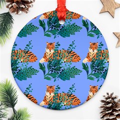 Nature King Round Ornament (two Sides) by Sparkle