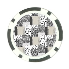 Abstract Pattern Poker Chip Card Guard by Sparkle