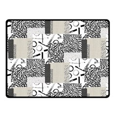 Abstract Pattern Double Sided Fleece Blanket (small) 