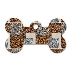 Animal Skin Pattern Dog Tag Bone (one Side) by Sparkle