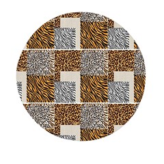 Animal Skin Pattern Mini Round Pill Box (pack Of 5) by Sparkle