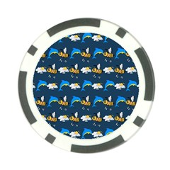 Dolphins Bees Pattern Poker Chip Card Guard (10 Pack) by Sparkle