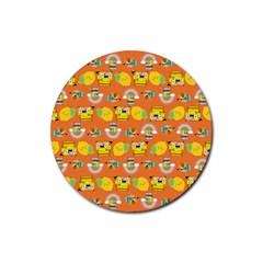 Minionspattern Rubber Round Coaster (4 Pack)