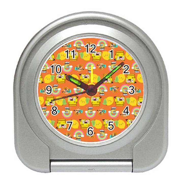 Minionspattern Travel Alarm Clock