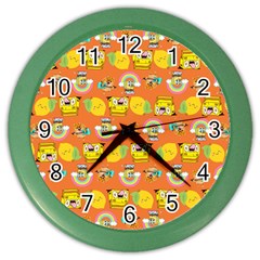 Minionspattern Color Wall Clock by Sparkle