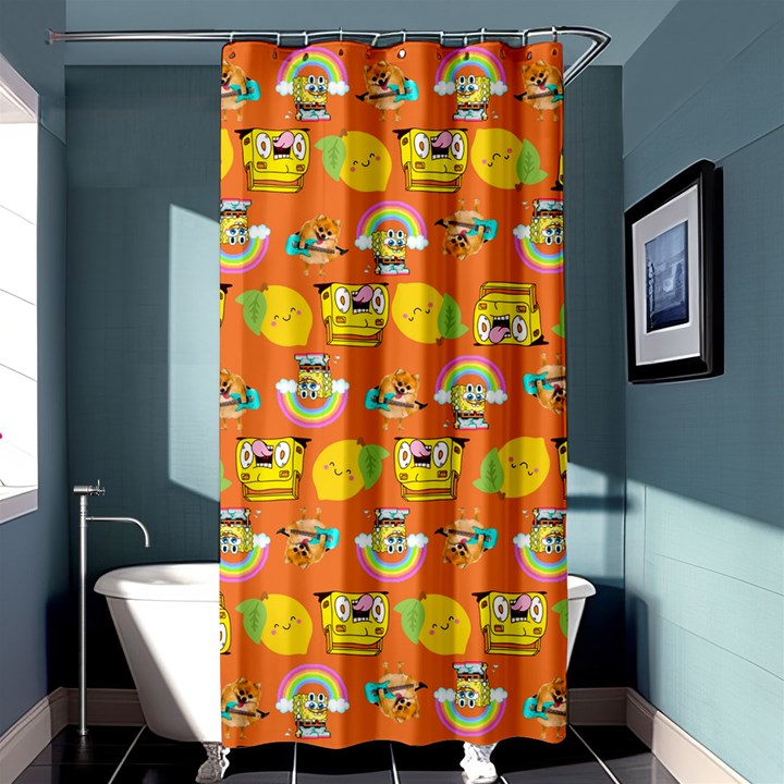 Minionspattern Shower Curtain 36  x 72  (Stall) 