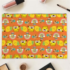 Minionspattern Cosmetic Bag (xxl) by Sparkle