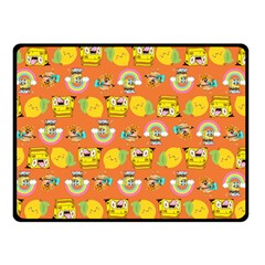 Minionspattern Double Sided Fleece Blanket (small) 