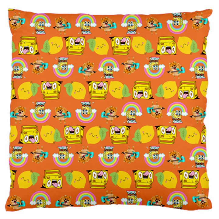 Minionspattern Standard Flano Cushion Case (Two Sides)