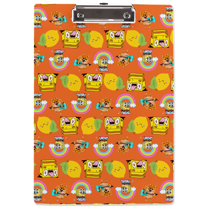 Minionspattern A4 Clipboard