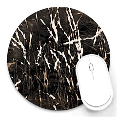 Abstract Light Games 2 Round Mousepads by DimitriosArt