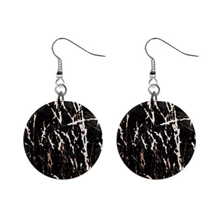 Abstract light games 2 Mini Button Earrings