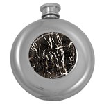 Abstract light games 2 Round Hip Flask (5 oz) Front