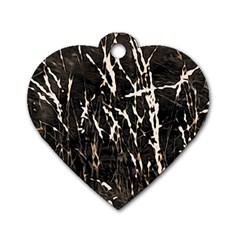 Abstract Light Games 2 Dog Tag Heart (one Side) by DimitriosArt