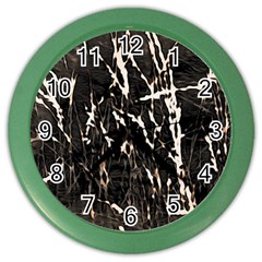 Abstract Light Games 2 Color Wall Clock by DimitriosArt