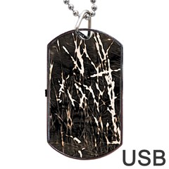 Abstract Light Games 2 Dog Tag Usb Flash (one Side) by DimitriosArt