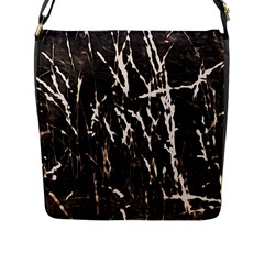 Abstract Light Games 2 Flap Closure Messenger Bag (l) by DimitriosArt