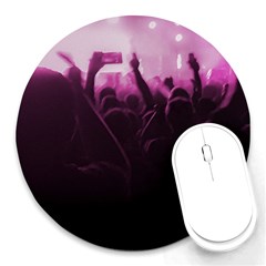 Music Concert Scene Round Mousepads