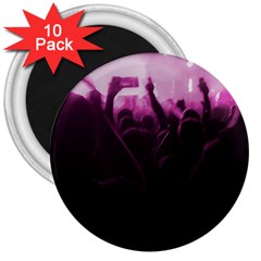 Music Concert Scene 3  Magnets (10 Pack)  by dflcprintsclothing