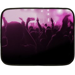 Music Concert Scene Double Sided Fleece Blanket (mini) 