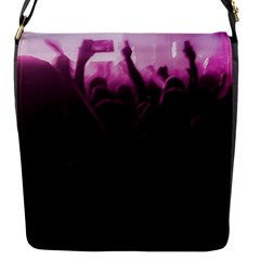 Music Concert Scene Flap Closure Messenger Bag (s)