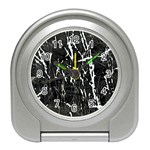 Abstract light games 3 Travel Alarm Clock Front