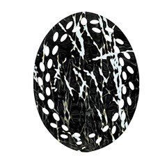 Abstract Light Games 3 Ornament (oval Filigree) by DimitriosArt