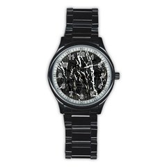 Abstract Light Games 3 Stainless Steel Round Watch by DimitriosArt