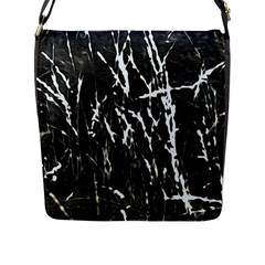 Abstract Light Games 3 Flap Closure Messenger Bag (l) by DimitriosArt