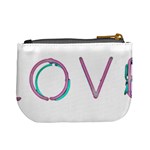 Pop Art Neon Love Sign Mini Coin Purse Back