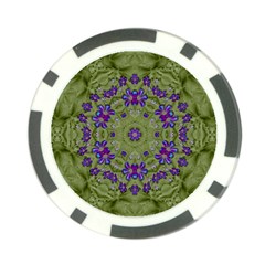 Retro And Tropical Paradise Artwork Poker Chip Card Guard by pepitasart