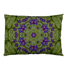 Retro And Tropical Paradise Artwork Pillow Case (two Sides) by pepitasart