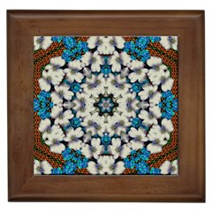 Paradise Flowers And Candle Light Framed Tile by pepitasart