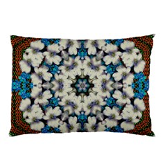 Paradise Flowers And Candle Light Pillow Case by pepitasart