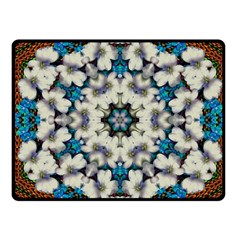 Paradise Flowers And Candle Light Fleece Blanket (small) by pepitasart