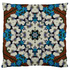 Paradise Flowers And Candle Light Large Cushion Case (one Side) by pepitasart