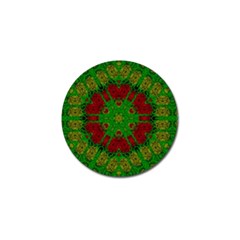 Peacock Lace So Tropical Golf Ball Marker (4 Pack) by pepitasart