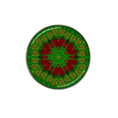 Peacock Lace So Tropical Hat Clip Ball Marker by pepitasart