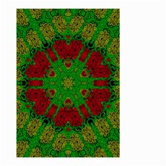 Peacock Lace So Tropical Small Garden Flag (two Sides) by pepitasart