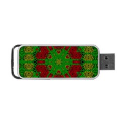 Peacock Lace So Tropical Portable Usb Flash (one Side) by pepitasart