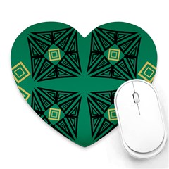 Abstract Pattern Geometric Backgrounds   Heart Mousepads by Eskimos