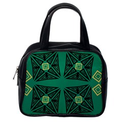 Abstract Pattern Geometric Backgrounds   Classic Handbag (one Side) by Eskimos