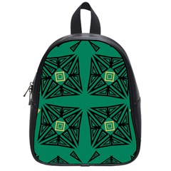 Abstract Pattern Geometric Backgrounds   School Bag (small) by Eskimos