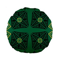 Abstract Pattern Geometric Backgrounds   Standard 15  Premium Round Cushions by Eskimos