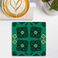 Abstract Pattern Geometric Backgrounds   Uv Print Square Tile Coaster  by Eskimos