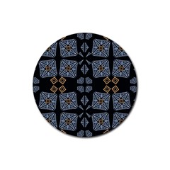 Abstract Pattern Geometric Backgrounds   Rubber Round Coaster (4 Pack) by Eskimos