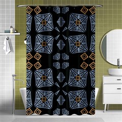 Abstract Pattern Geometric Backgrounds   Shower Curtain 48  X 72  (small)  by Eskimos