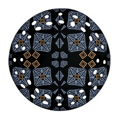 Abstract Pattern Geometric Backgrounds   Round Filigree Ornament (two Sides)